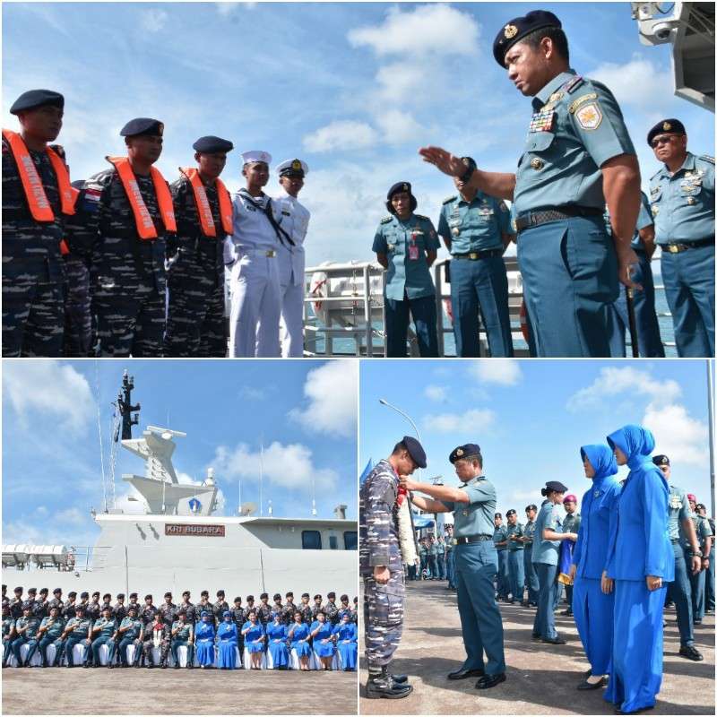 Danlantamal IV Sambut Kedatangan Kapal Perang Bubara 868 Di Dermaga Tg.Uban