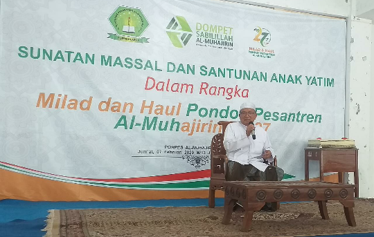 Ini Amanah DR. KH. Abun Bunyamin, M.A di Acara Sunatan Masal dan Santunan Anak Yatim