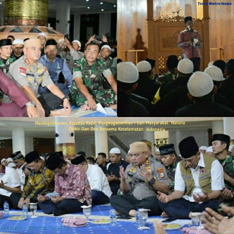 Irjen Pol Andap Bersama Warga Natuna Dzikir Dan Doa Istighosah Selamatkan Indonesia